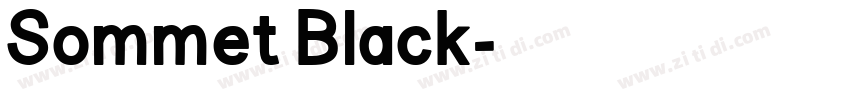 Sommet Black字体转换